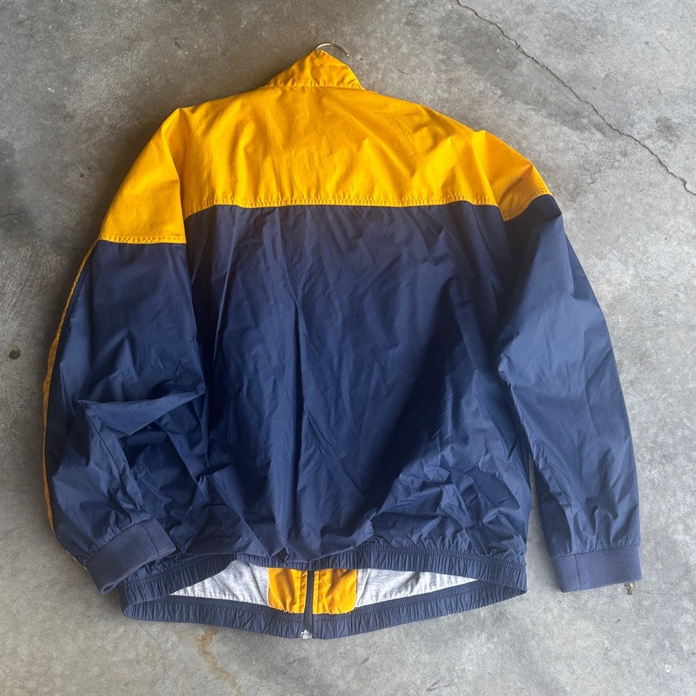 Vtg NIKE NC A&T AGGIES Yellow and Blue Windbreaker Jacket, Size XXL - Picture 11 of 12